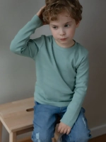Лонгслив детский кофта в рубчик хлопок