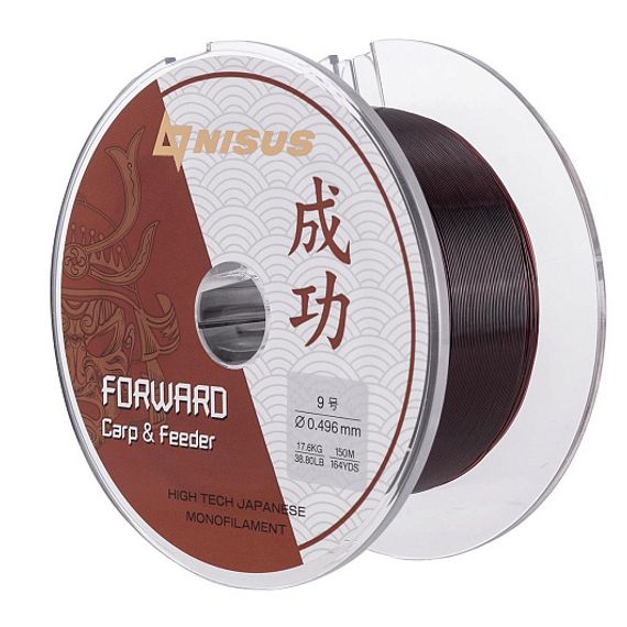 Леска FORWARD Carp&Feeder brown 0,496mm/150m Nylon (N-FCF-0496-150) Nisus