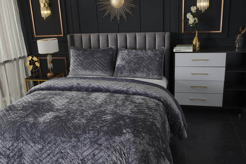 Покрывало 160x220 Sofi De MarkO Фернанд серое