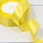 Лента Атласная 2,5см х 28м Сатин (Желтый)