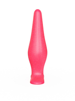 Розовая анальная пробка с узеньким кончиком - 14 см.