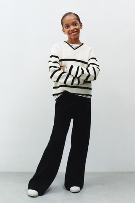 ZARA ТРИКОТАЖНЫЙ ДЖЕМПЕР В ПОЛОСКУ, ПОЛОСКИ