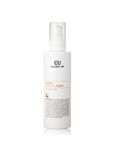 CU SKIN    СЕБОРЕГУЛИРУЮЩИЙ ТОНЕР С ПРОБИОТИКАМИ CU CLEAN-UP AV FREE PURIFYING TONER – 180 МЛ