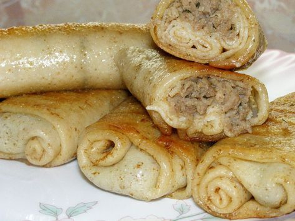 Блинчик с мясом 1шт (80гр)