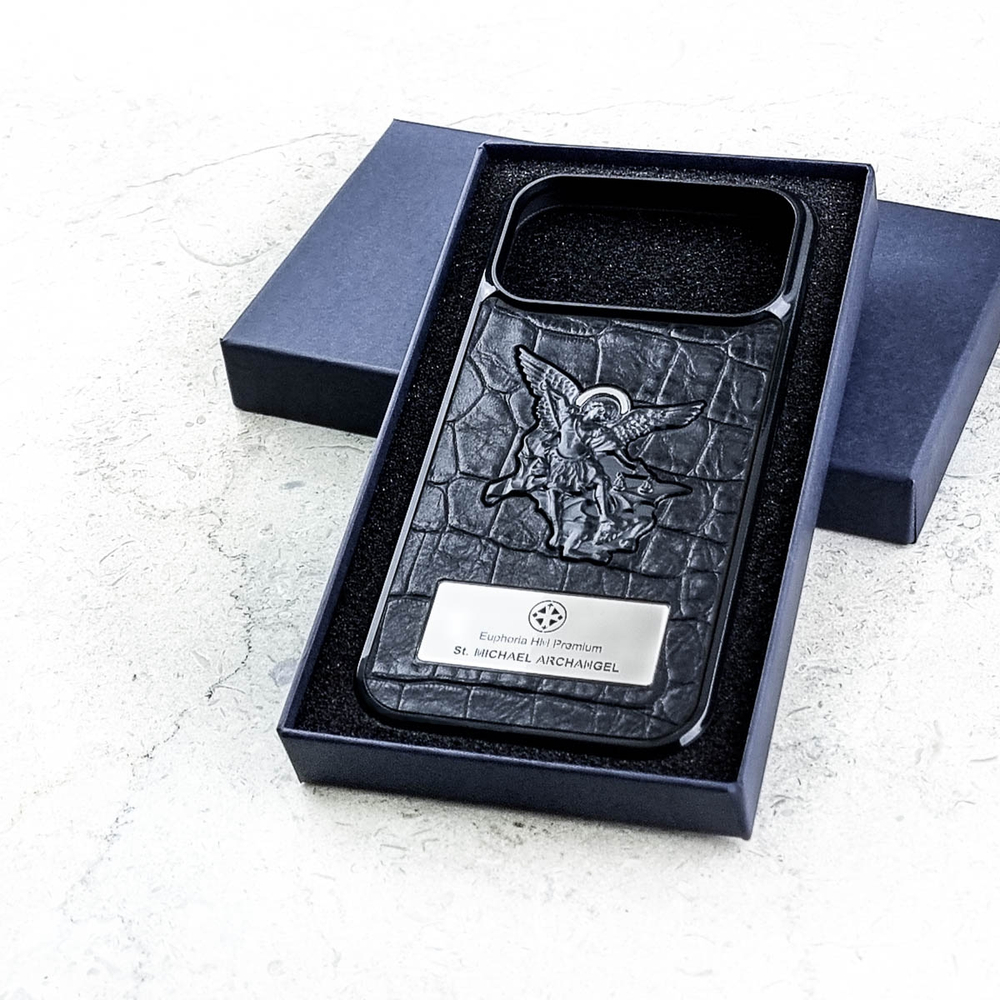 Дорогой чехол iPhone с Архангелом Михаилом - Euphoria HM Premium - категория премиум класс