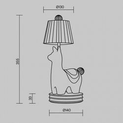 Настольная лампа декоративная Maytoni Senor Alpaca MOD377TL-L5W3K