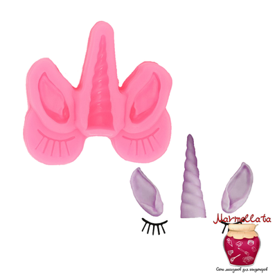 Молд силиконовый "Взгляд единорога", 6,5*6,5 см