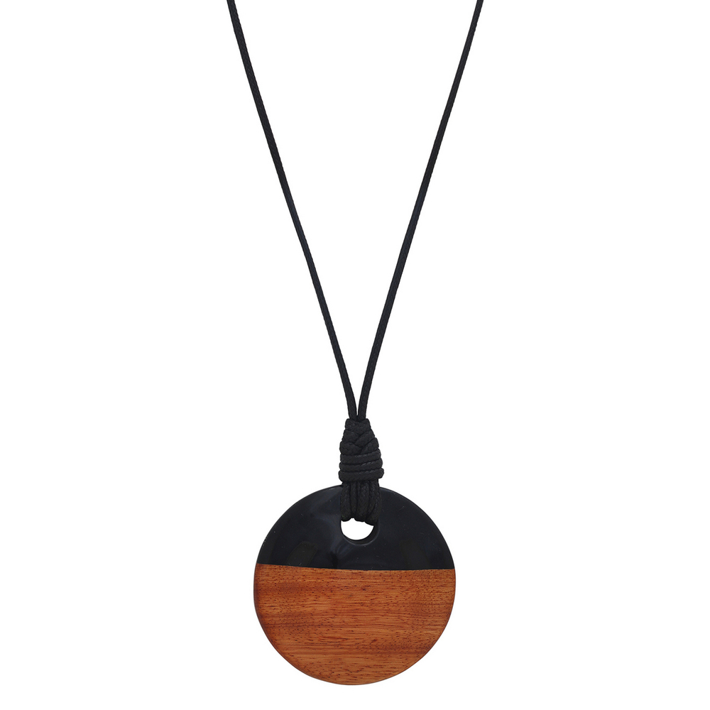 Колье Nature Bijoux, Cannelle, с рогом и деревом байонг, NB26.1-15-43771 (коричневый)