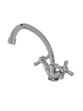 Смеситель кухня Иркутск мет. мах. Крест (ГП-К-004)