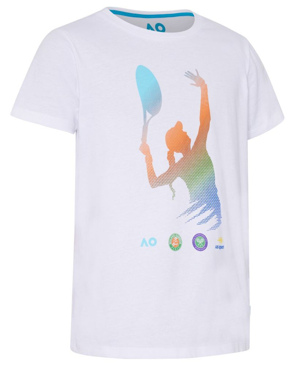 Футболка для девочки теннисная Australian Open Girls T-Shirt Grand Slam - white