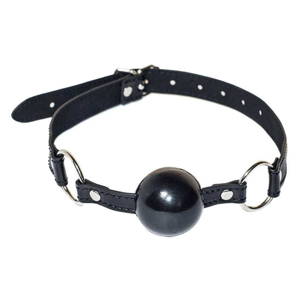 Черный гладкий кляп-шарик Lola Games Party Hard Crave 1154-01lola