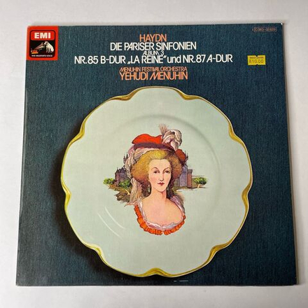 Винтажная виниловая пластинка LP Haydn Гайдн, Menuhin Festival Orchestra, Yehudi Menuhin, Die Pariser Sinfonien Album 3 Nr. 85 B-dur La Reine Und Nr. 87 A-dur (Германия 1976)