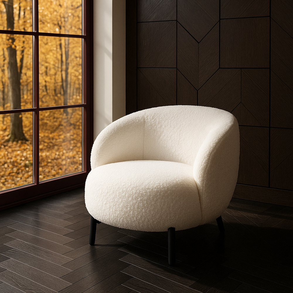 Дизайнерское кресло OWL барашек 10