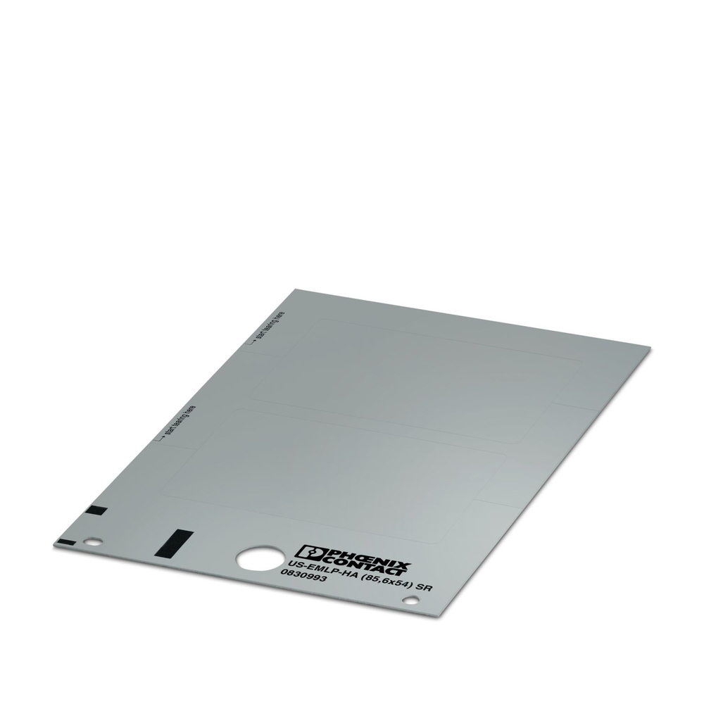 0830999 - US-EMLP-HA (85,6X54) SR CUS - Пластиковая табличка