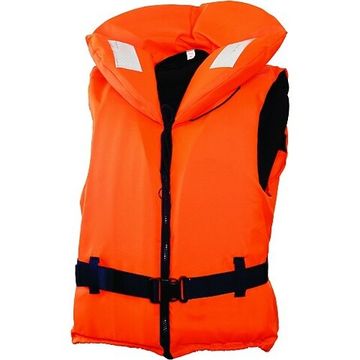 Жилет спасательный с воротником на молнии Norfin 100N 60-70кг/оранж.
