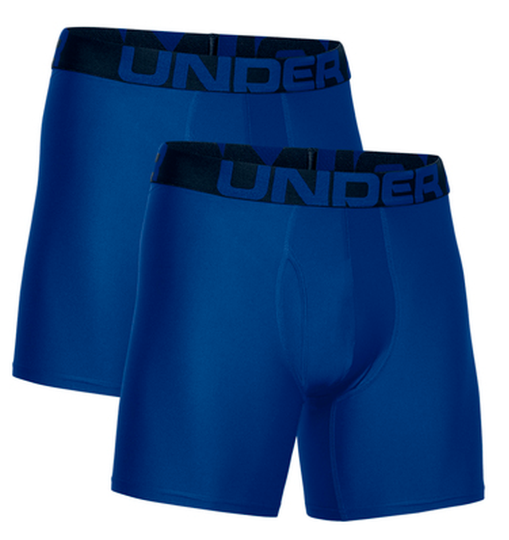 Мужские спортивные боксеры Under Armour Tech 6in 2 Pack - royal/academy