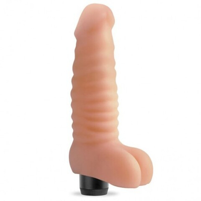 Рельефный фаллос с вибрацией Real Feel №13 (Цвет: телесный)