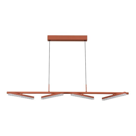 SL1018.603.04 Светильник подвесной ST-Luce терракотовый/прозрачный LED 1*32W 4000K EUCLIDICS