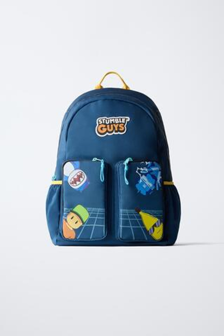 ZARA РЮКЗАК С ПРИНТОМ STUMBLE GUYS ™ © SCOPELY, СИНИЙ