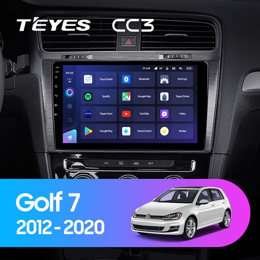 Teyes CC3 10" для Volkswagen Golf 2012-2020