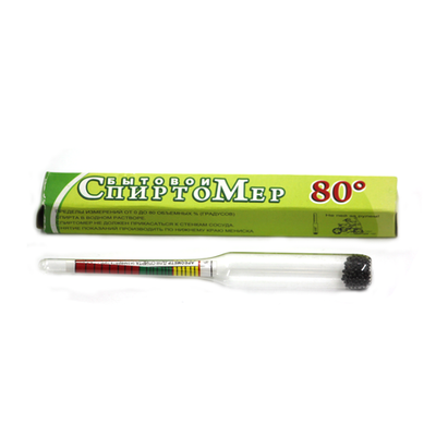 Спиртомер рюмочный до 80 % спирта