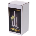 Подсвечник «GLOSS» 8*15 см, Белый/золото