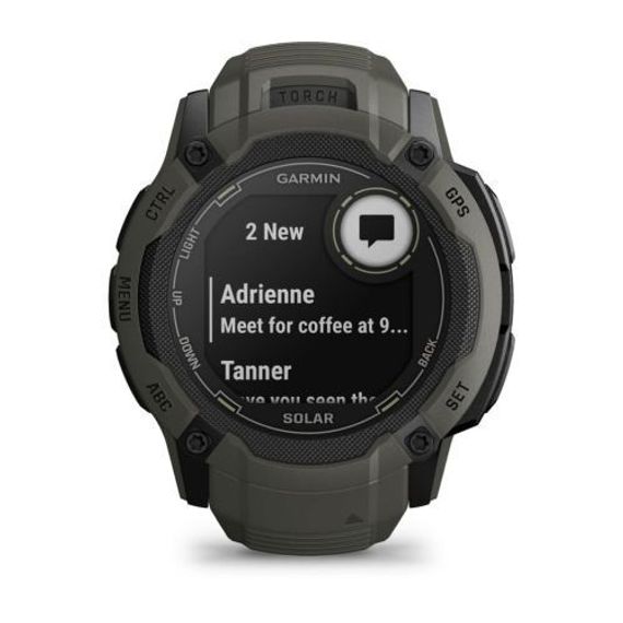 Умные часы Garmin Instinct 2X Solar темно-зеленый
