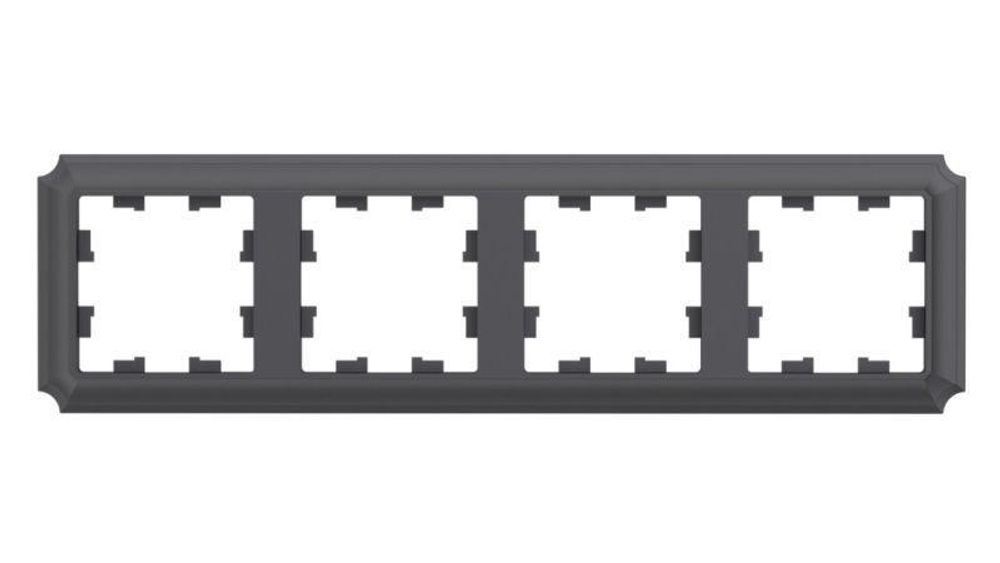 Рамка 4-м AtlasDesign Antique универс. базальт SE ATN101404