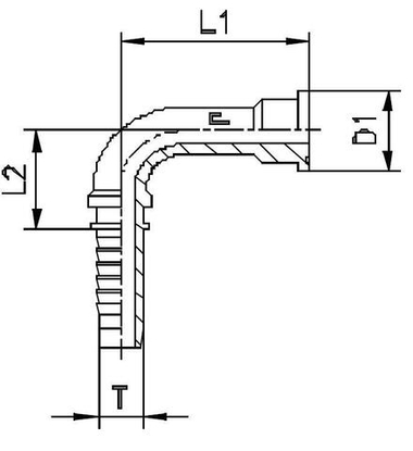 Фитинг DN 12 SFS 3/4 41.3 (90) CAST