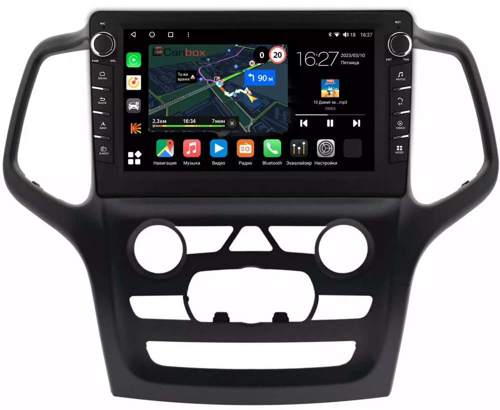 Магнитола для Jeep Grand Cherokee WK2 2013-2021 (взамен 5" экрана) - Canbox 9-0360 Android 10, ТОП процессор, CarPlay, 4G SIM-слот