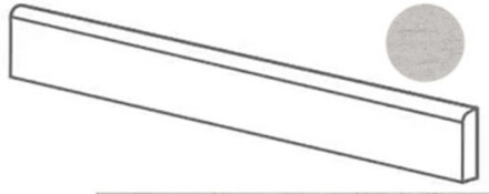 Плинтус POETRY STONE RELOADED BATT.BASALTINA SILVER NAT R (PF60017670)