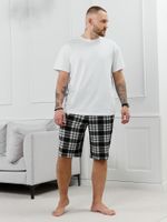 Шорты мужские Тор-2.1 Виотекс КЛЕТКА ЧЕРНАЯ