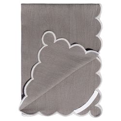 Набор кухонных полотенец с контрастным кантом серого цвета из коллекции Trendy Ruffles, 50х70 см