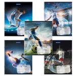 Тетрадь 12 л. BRAUBERG, клетка, обложка картон, "ФУТБОЛ", 106467, 5шт