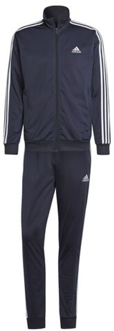 Для мужчин Костюм теннисный Adidas Basic 3-Stripes Tricot Track Suit - legend ink/white