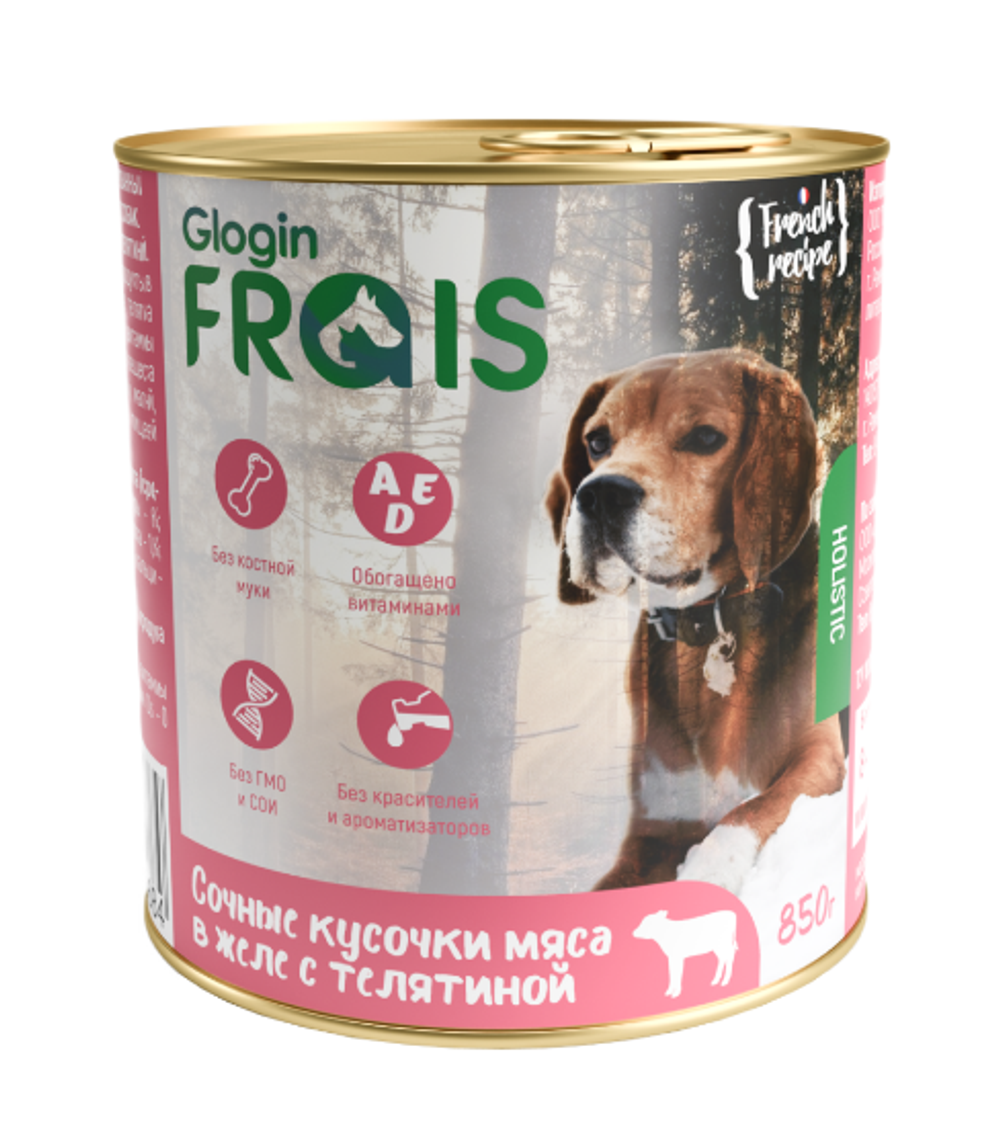 Frais Holistic Консервы для собак Телятина в желе, 420гр
