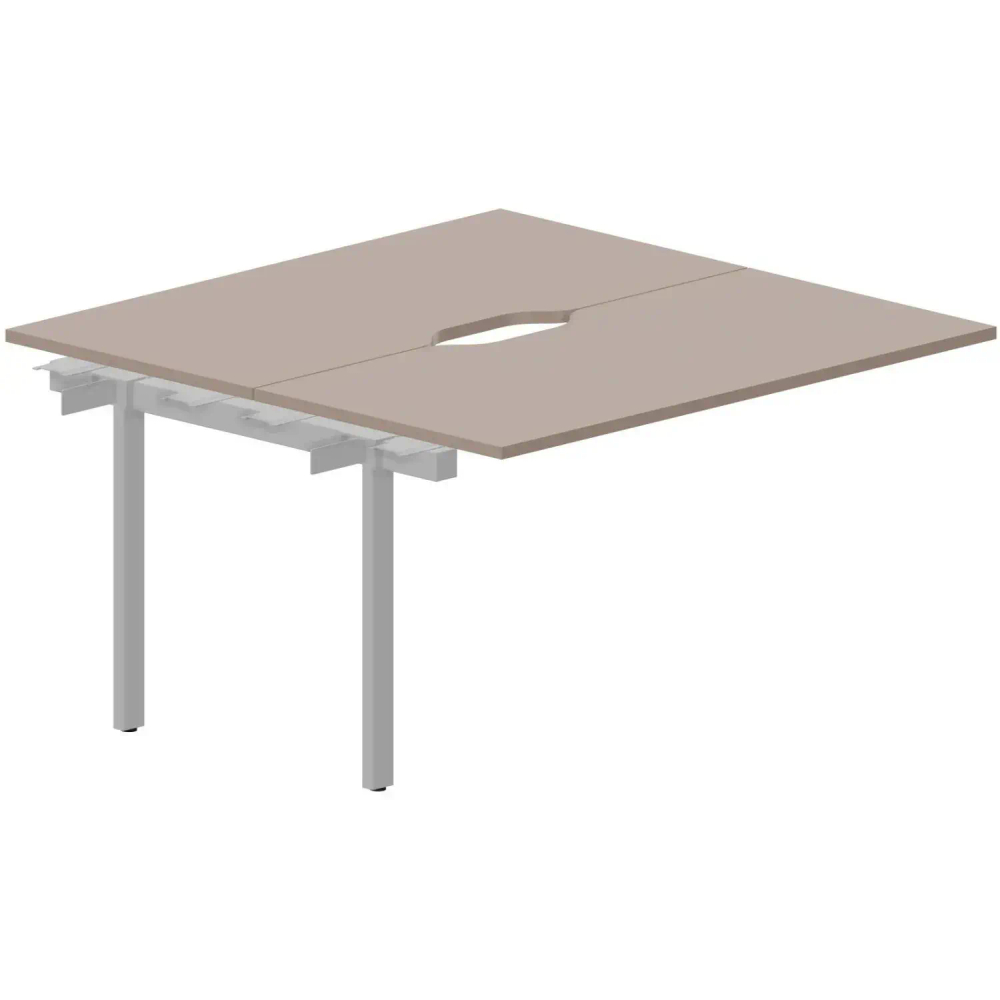 Стол составной STRIKE 2р.м 2эр.в.пр.эл 1380х1366 UNN2TPV147TRAL Тортор/Алюм