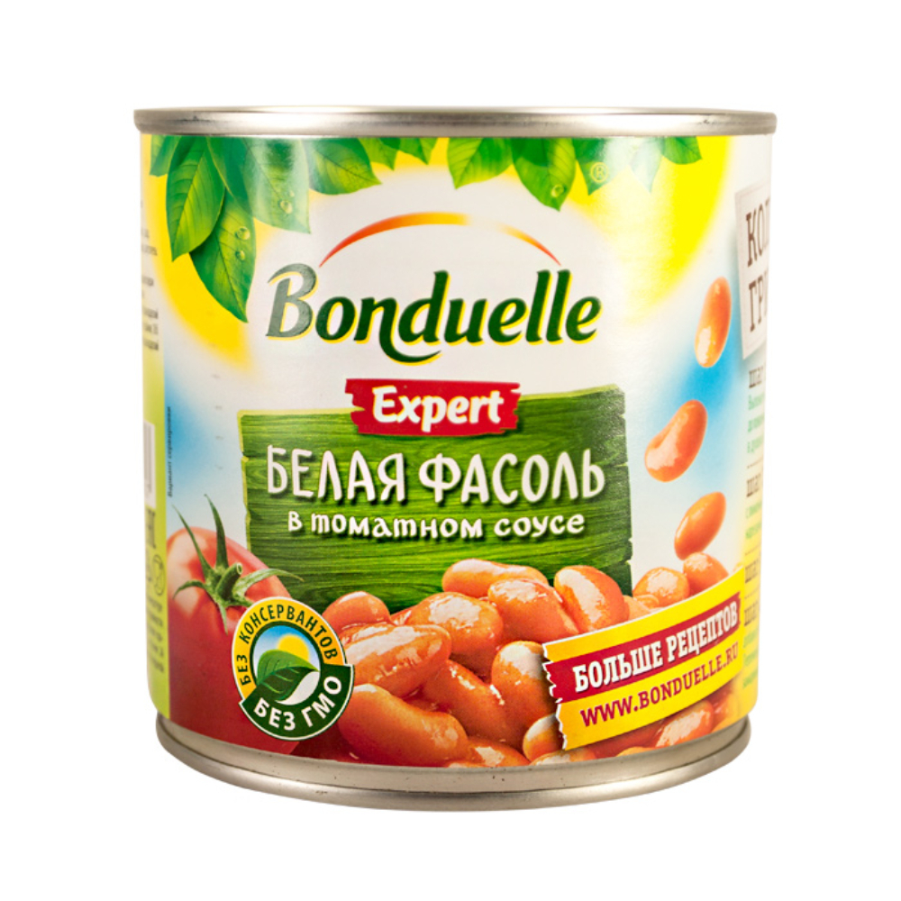 Фасоль белая в томатном соусе Bonduelle 400 гр