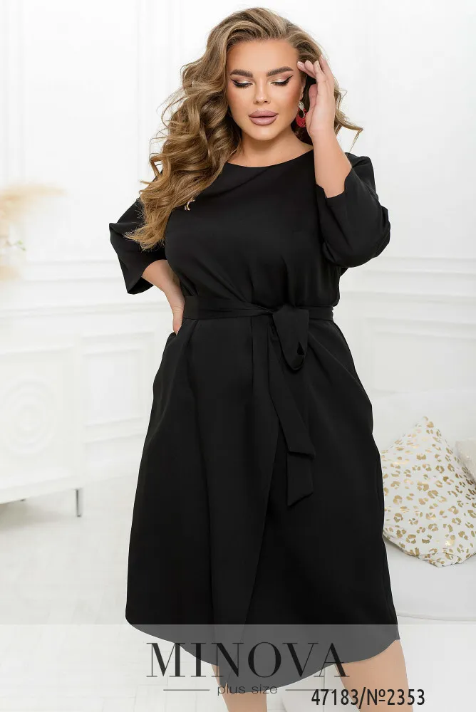 Платье 2353-черный Minova