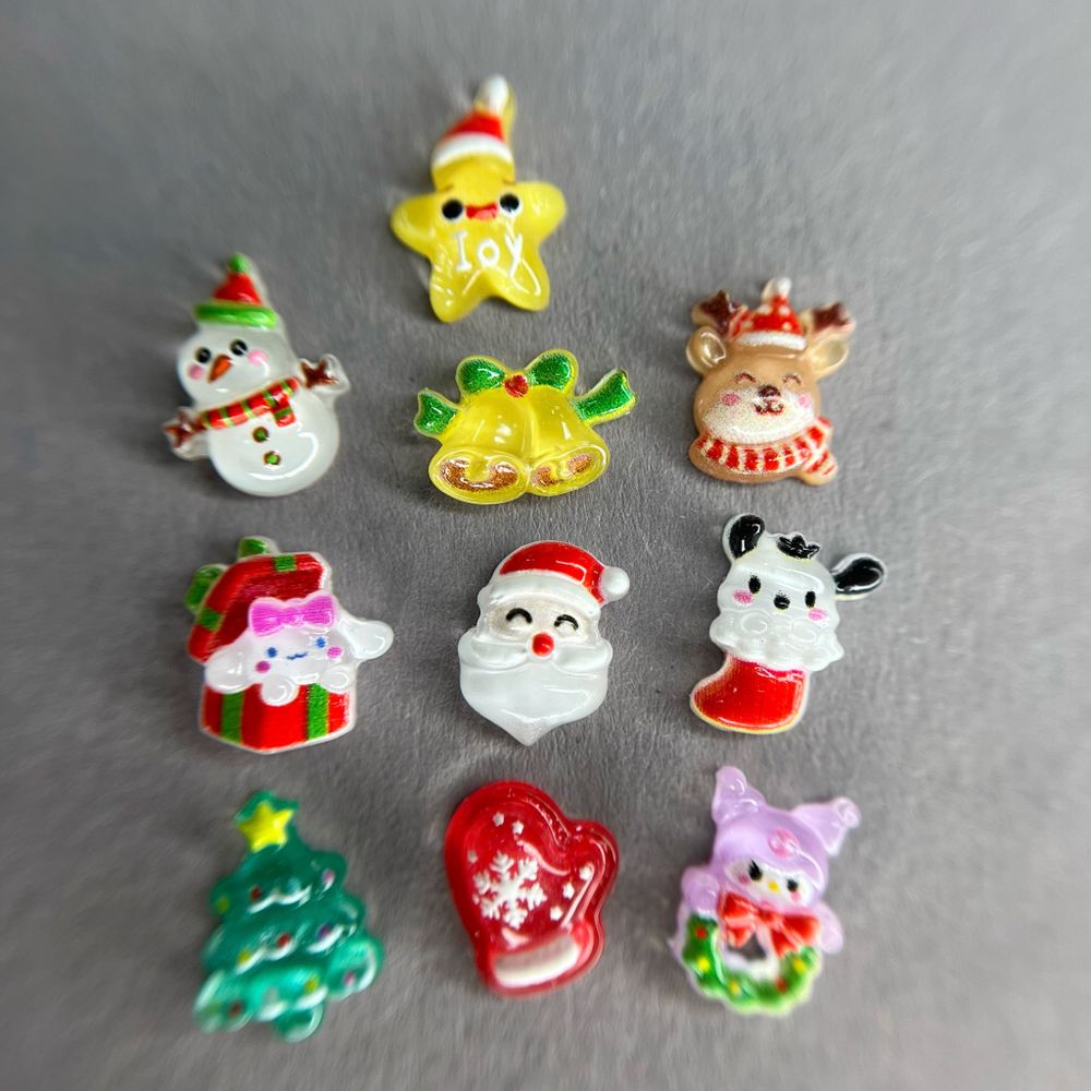 1870 Фигурки объёмные "Зимний микс" 10 шт