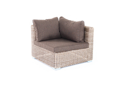 "Лунго" модуль диванный угловой с подушками, цвет бежевый