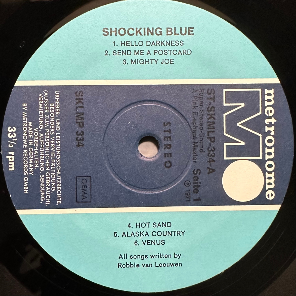 Shocking Blue - Shocking Blue (Германия 1970г.)