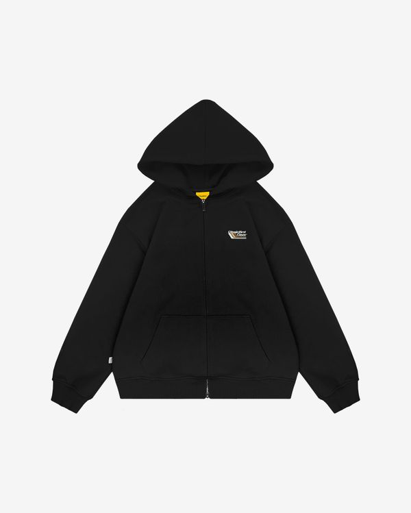 Худи Zip Gear Oversized черное - фото 1