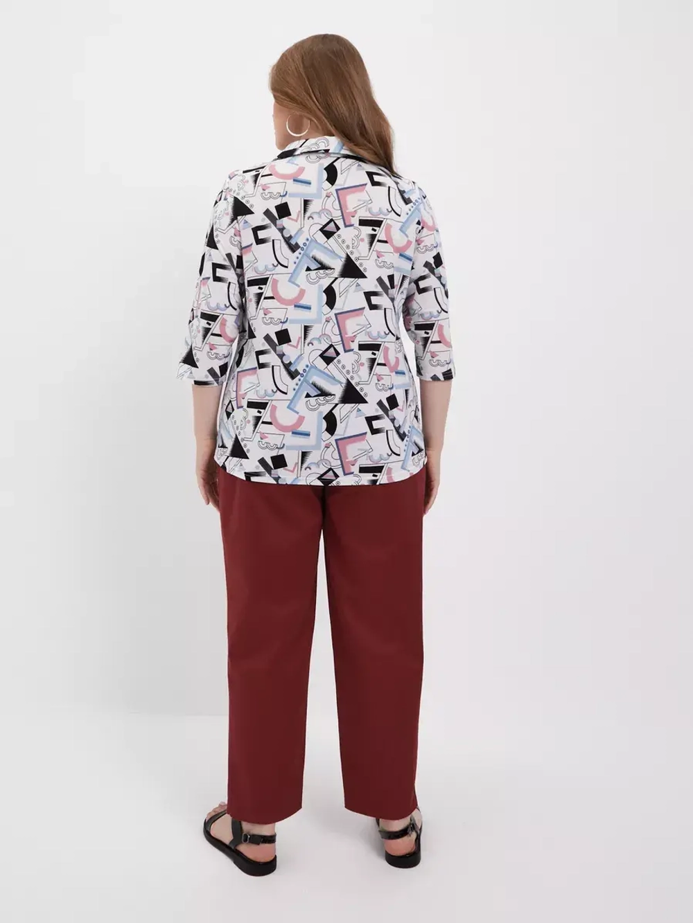 Блузка рубашка в офис