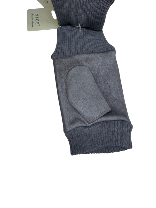 Митенки. Женские. Материал верха: Эко кожа. Замша. Подклад: Плюш-флис. 12 шт в упаковке, разные цвета.