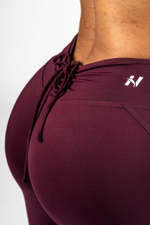 Леггинсы V-Cut Lace-Up Sculpting Leggings OWN YOUR POWER 426 Бордовые