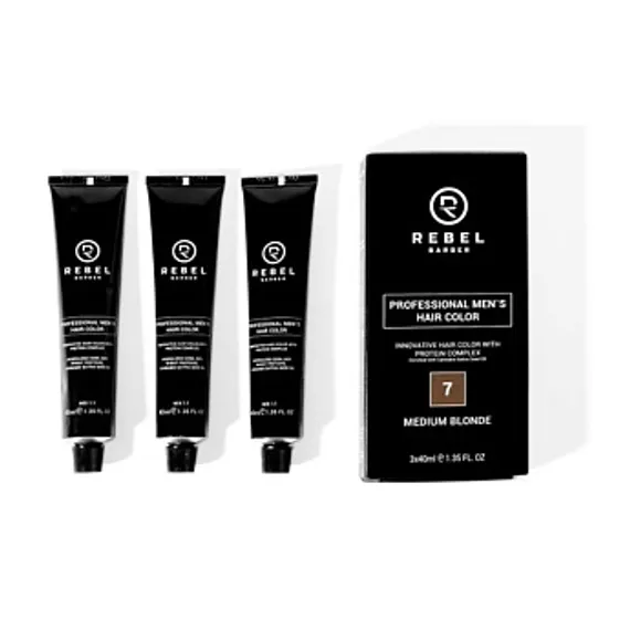 Профессиональная мужская краска для волос Medium Blonde (7)