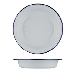 Салатник 600 мл d 18,9 см h3,6 см Blue Rim эмалированая сталь SUNNEX [1]