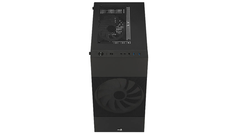 Корпус AeroCool Atomic Lite-G-BK-V2 Black Mini Tower (4710562758603) без БП
