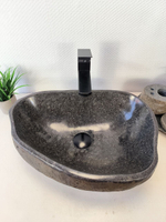 Раковина из речного камня RS-65968 49х34х15 из натурального камня